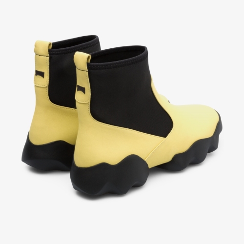 Camper Dub Womens Sneakers US-92057 Black / Yellow Sale